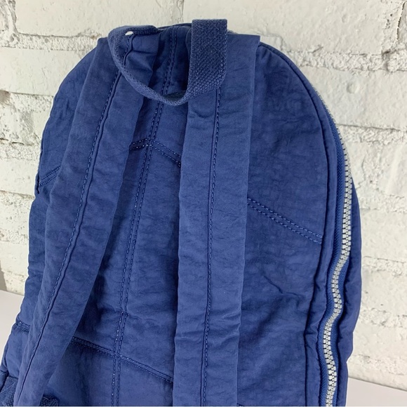 Kipling Nylon Harper Blue Expandable Backpack Large Travel Bag - Picture 5 of 14
